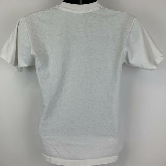 Vintage 80s Washington DC Map T Shirt Mens M Medium Pennsylvania Ave USA White - Picture 3 of 12